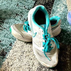Nike blue and white shoes size 12 women’s